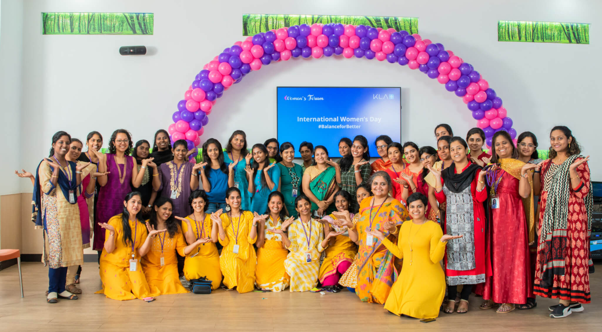 KLA India employees celebrate International Women's Day.